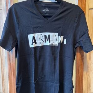 Armani Exchange Black Graphic Tee